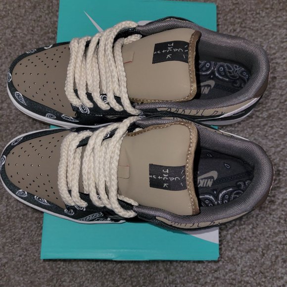 *NEW* Travis Scott x Dunk Low Premium QS SB "Cactus Jack" MEN SIZE 8 / WOMEN 9.5 - Picture 5 of 6